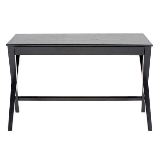 Werito Wooden Computer Desk With 1 Drawer In Black_1