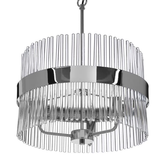 Westico Circular Ceiling Pendant Light In Silver Chrome_4