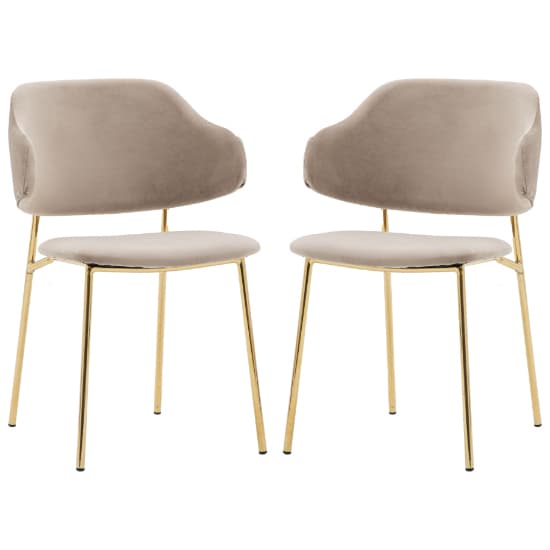Whaler Taupe Fabric Dining Chairs In Pair_1