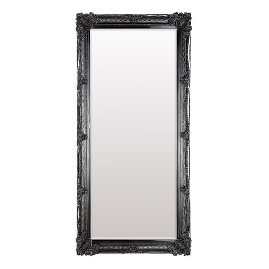 Wickford Large Rectangular Leaner Floor Mirror In Black_1