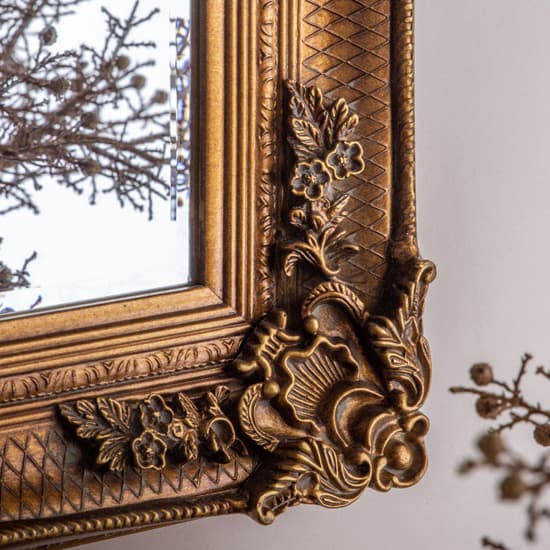 Wickford Small Rectangular Wall Mirror In Gold_3