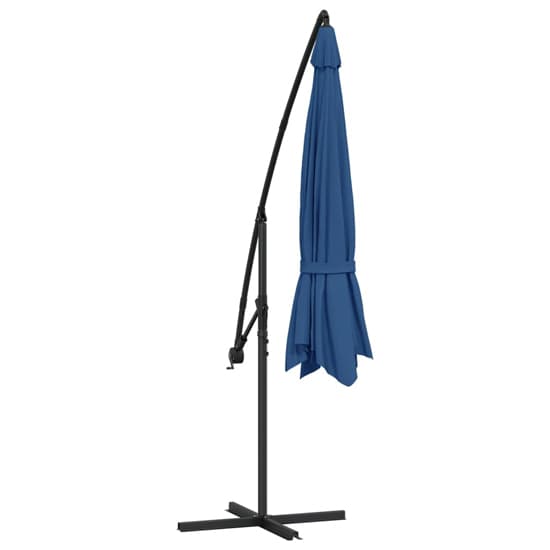 Wilder Cantilever 3.5m Polyester Fabric Parasol In Blue_5