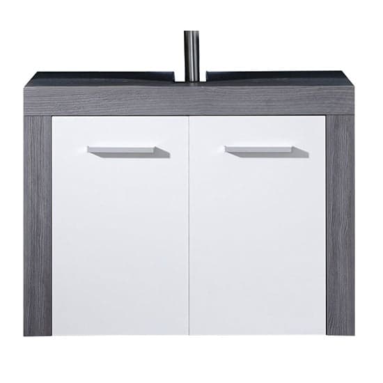 Wildon Bathroom Furniture Set 1 In White And Smoky Silver_5