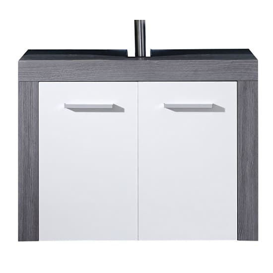 Wildon Bathroom Furniture Set 9 In White And Smoky Silver_4