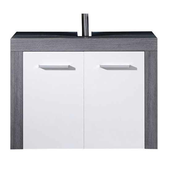 Wildon LED Bathroom Furniture Set 2 In White And Smoky Silver_5