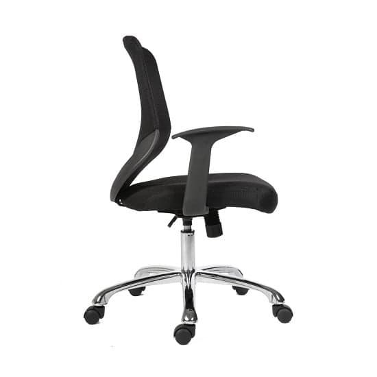 Wildon Home Office Chair in Black Fabric With Mesh Back_3