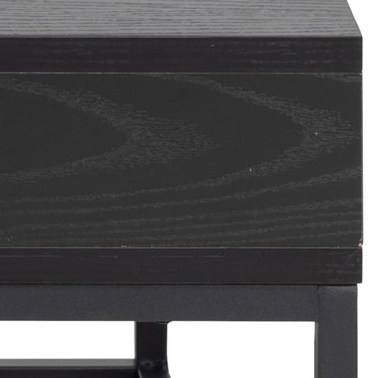 Wilf Melamine Coffee Table Square With Metal Frame In Ash Black_6