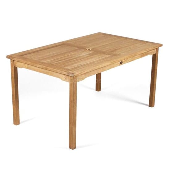 Willow Teak Wood Dining Table Rectangular In Teak_1