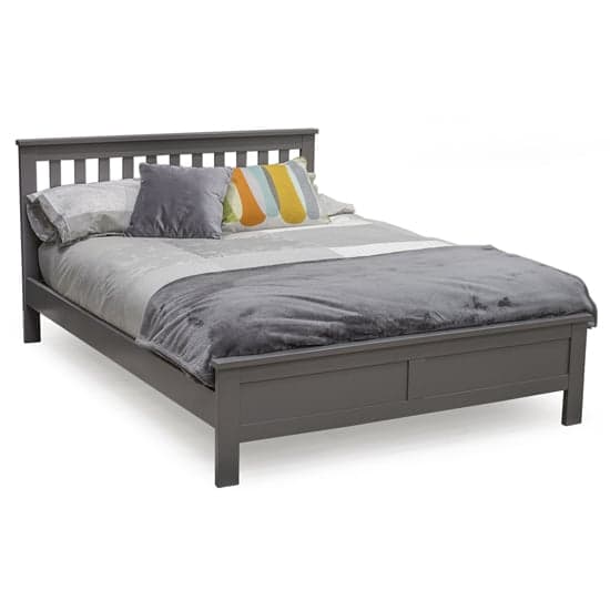Willox Wooden Double Size Bed In Grey_2
