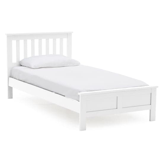 Willox Wooden Single Size Bed In White_1