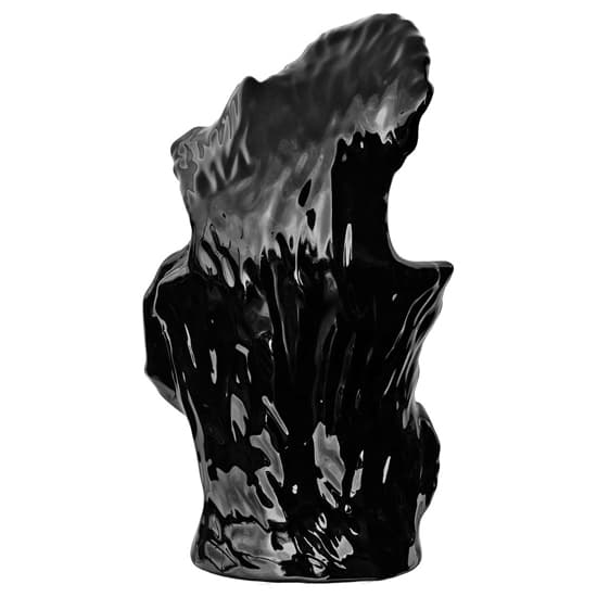 Wilson Ceramic Lovers Torso Sculpture In Ebony Black_4
