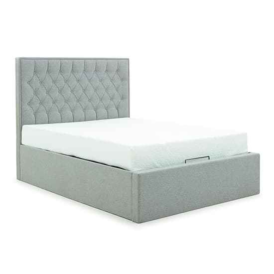 Wilson Fabric Ottoman Storage Double Bed In Grey_5