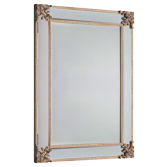 Wilusa Rectangular Wall Mirror In Rustic Gold Frame_2