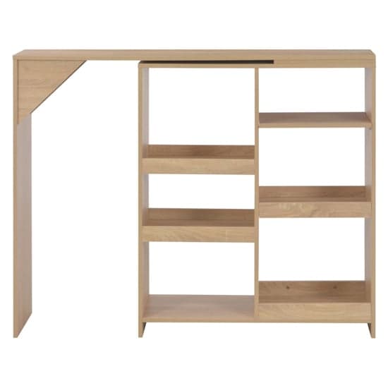 Winnie Wooden Bar Table With Moveable Shelf In Oak_2