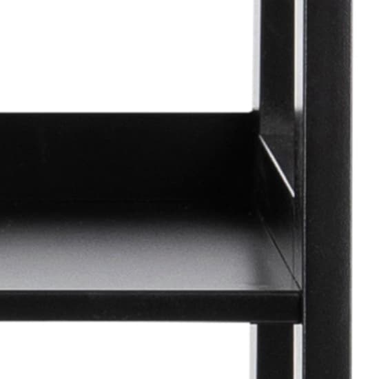 Winooski Wooden Bookcase With 4 Shelves In Black_5