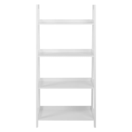 Winooski Wooden Bookcase With 4 Shelves In White_3