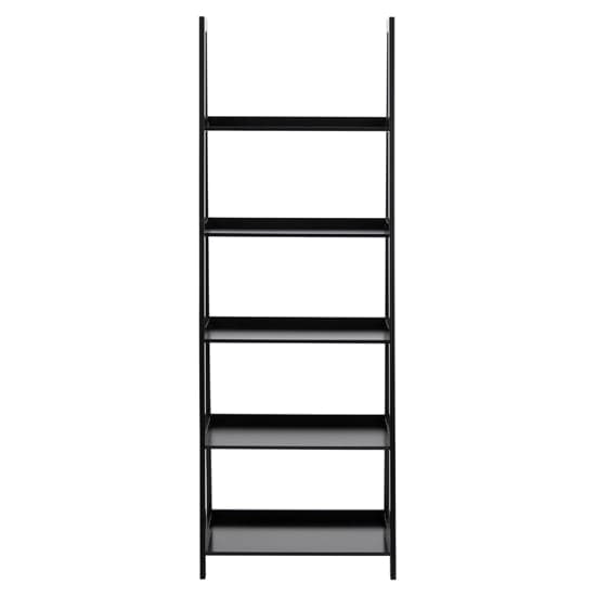 Winooski Wooden Bookcase With 5 Shelves In Black_3