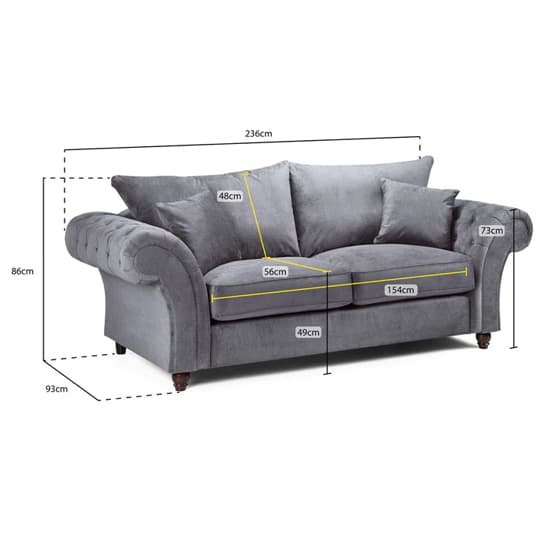 Winston Fabric 3+2 Seater Sofa Set In Stone_7