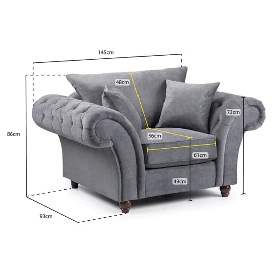 Winston Fabric Armchair In Grey_5