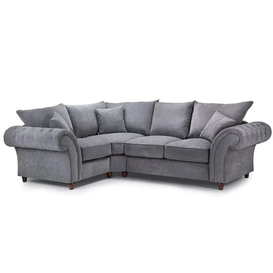 Winston Fabric Corner Sofa Left Hand In Grey_1