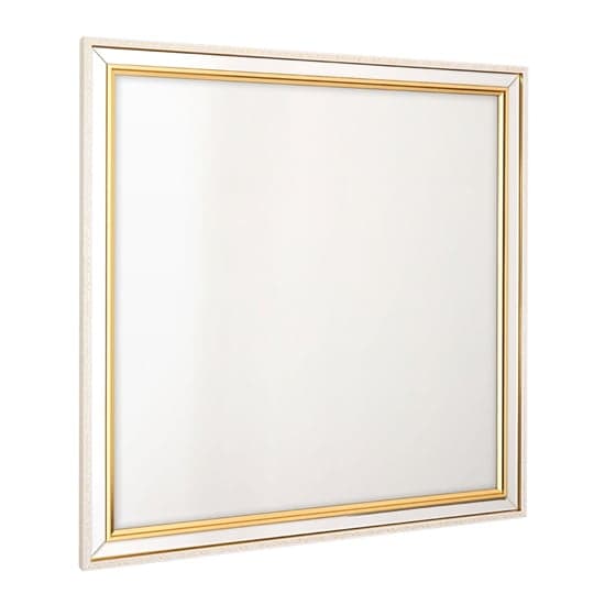 Witoka Elegant Square Wall Mirror In Gold Frame_2