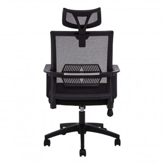 Wivon Rolling Home And Office Fabric Chair In Black_4