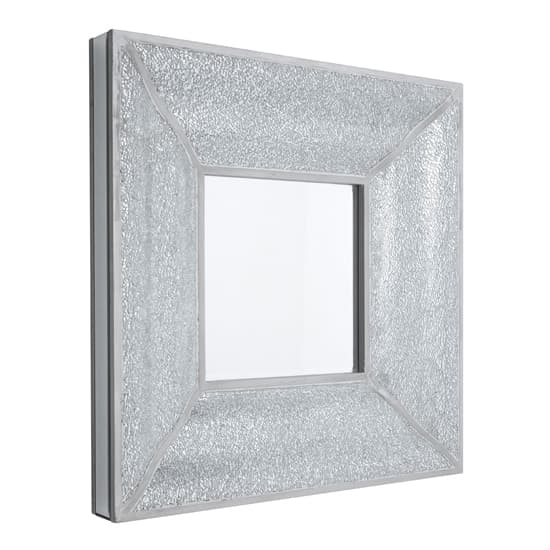 Wonda Square Mosaic Frame Wall Mirror In Silver_2
