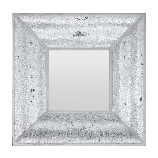 Wonda Square Mosaic Frame Wall Mirror In Silver_1