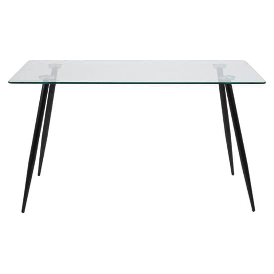 Woodburn Glass Dining Table Rectangular With Black Metal Legs_2