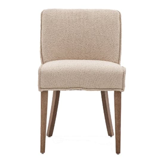 Worland Taupe Fabric Dining Chairs With Wooden Legs In Pair_3
