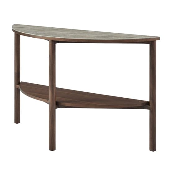 Wyatt Wooden Console Table With Marble Effect Glass Top_2
