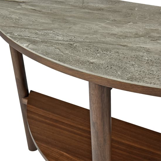 Wyatt Wooden Console Table With Marble Effect Glass Top_3