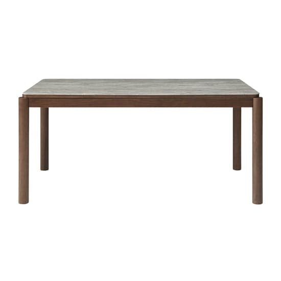 Wyatt Wooden Dining Table Small With Marble Effect Glass Top_2