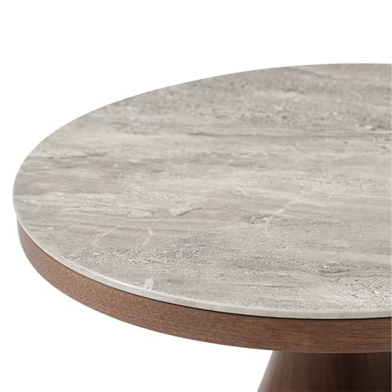 Wyatt Wooden Lamp Table Round With Marble Effect Glass Top_2