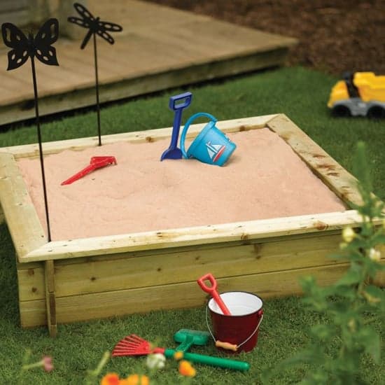 Wymondham Wooden Raised Bed Sandpit In Natural Timber_2