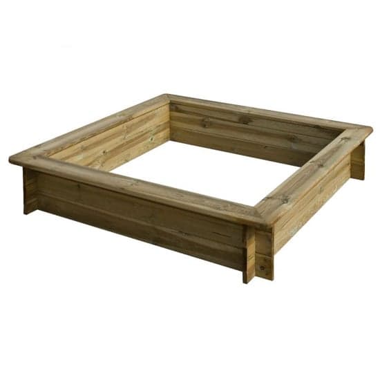 Wymondham Wooden Raised Bed Sandpit In Natural Timber_4