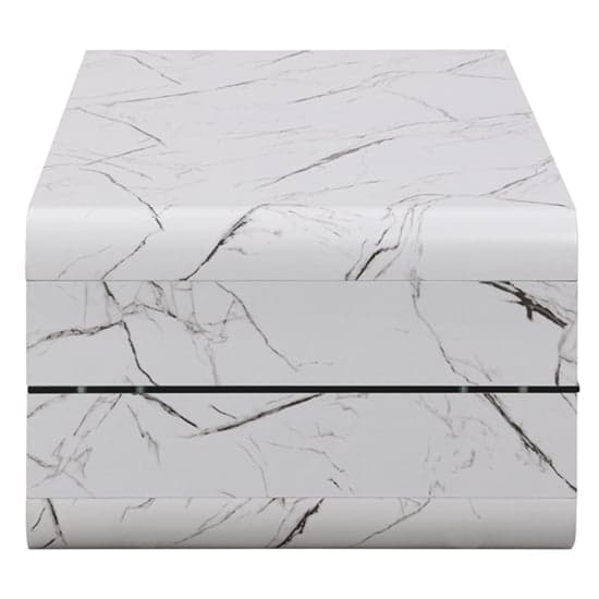 Xono High Gloss Coffee Table With Shelf In Vida Marble Effect_6