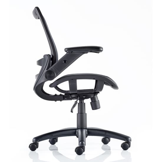 Yakima Mesh Executive Office Chair In Black With Folding Arms_2