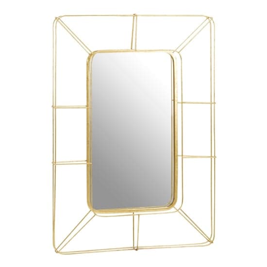 Yaxoya Contemporary Wall Mirror In Gold_2