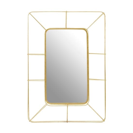 Yaxoya Contemporary Wall Mirror In Gold_1