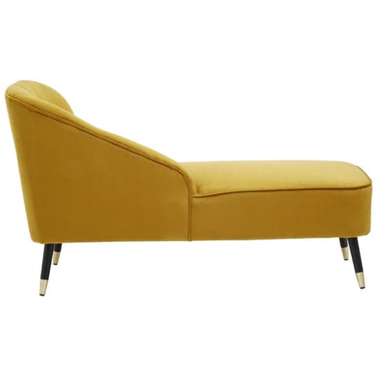 Yette Right Arm Velvet Chaise Lounge Chair In Mustard_4