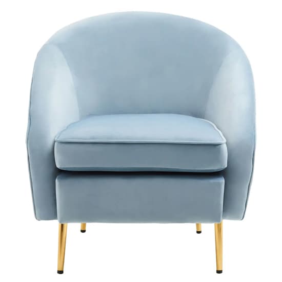 York Velvet Armchair In Aqua Blue With Gold Metallic Legs_1