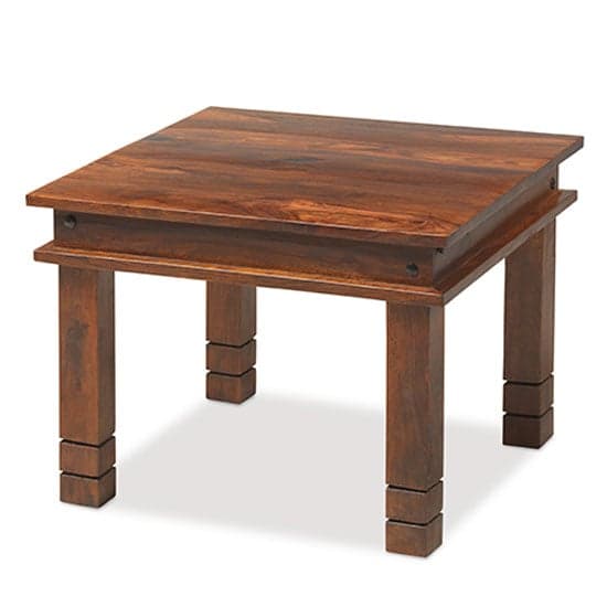 Zander 60cm Wooden Coffee Table In Sheesham With Square Legs_1