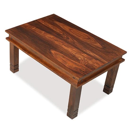 Zander 90cm Wooden Coffee Table In Sheesham With Square Legs_2