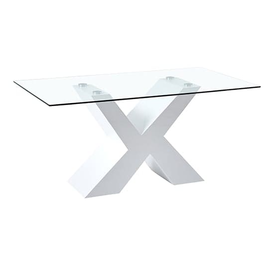 Zanti Glass Dining Table In White Base With 6 Symphony Chairs_2