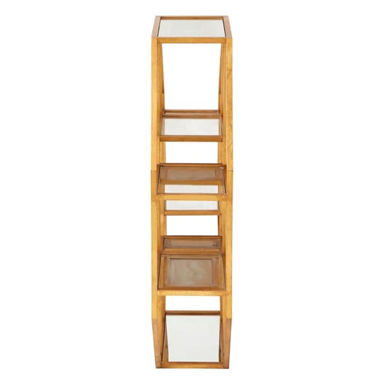 Zaria Mirrored Wall Shelving Unit With Gold Frame_3