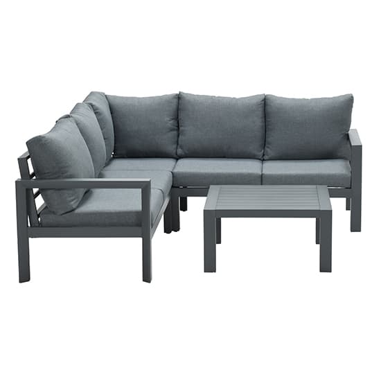 Zeal Outdoor Fabric Corner Sofa And Coffee Table In Mystic Grey_10