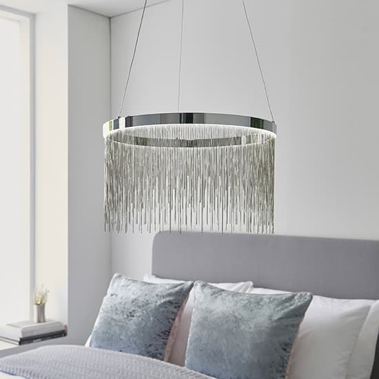 Zelma LED CCT Pendant Light In Polished Chrome And Silver_6
