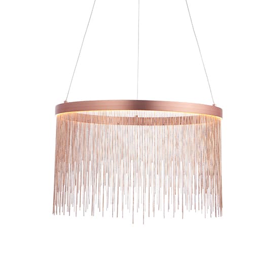Zelma LED Pendant Light In Brushed And Copper_3