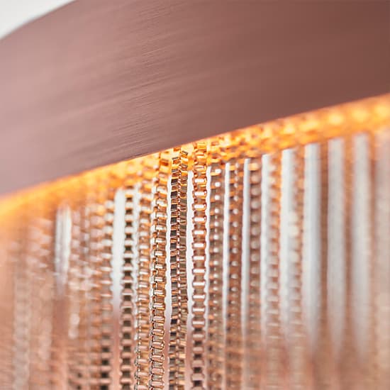 Zelma LED Pendant Light In Brushed And Copper_6